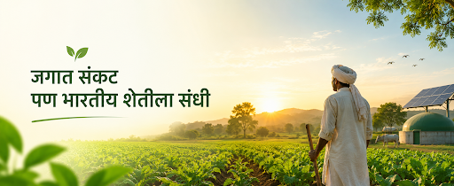 जगात संकट पण भारतीय शेतीला संधी