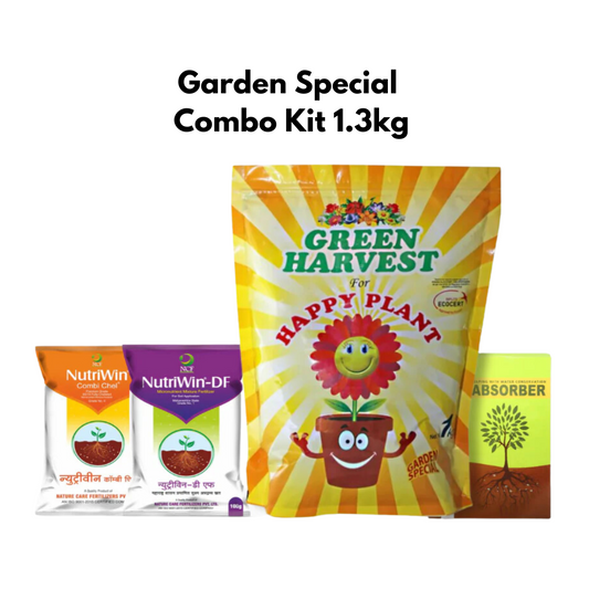 Nature Care Fertilizers organic garden fertilizer kit with Green Harvest Happy Plant and NutriWin combos